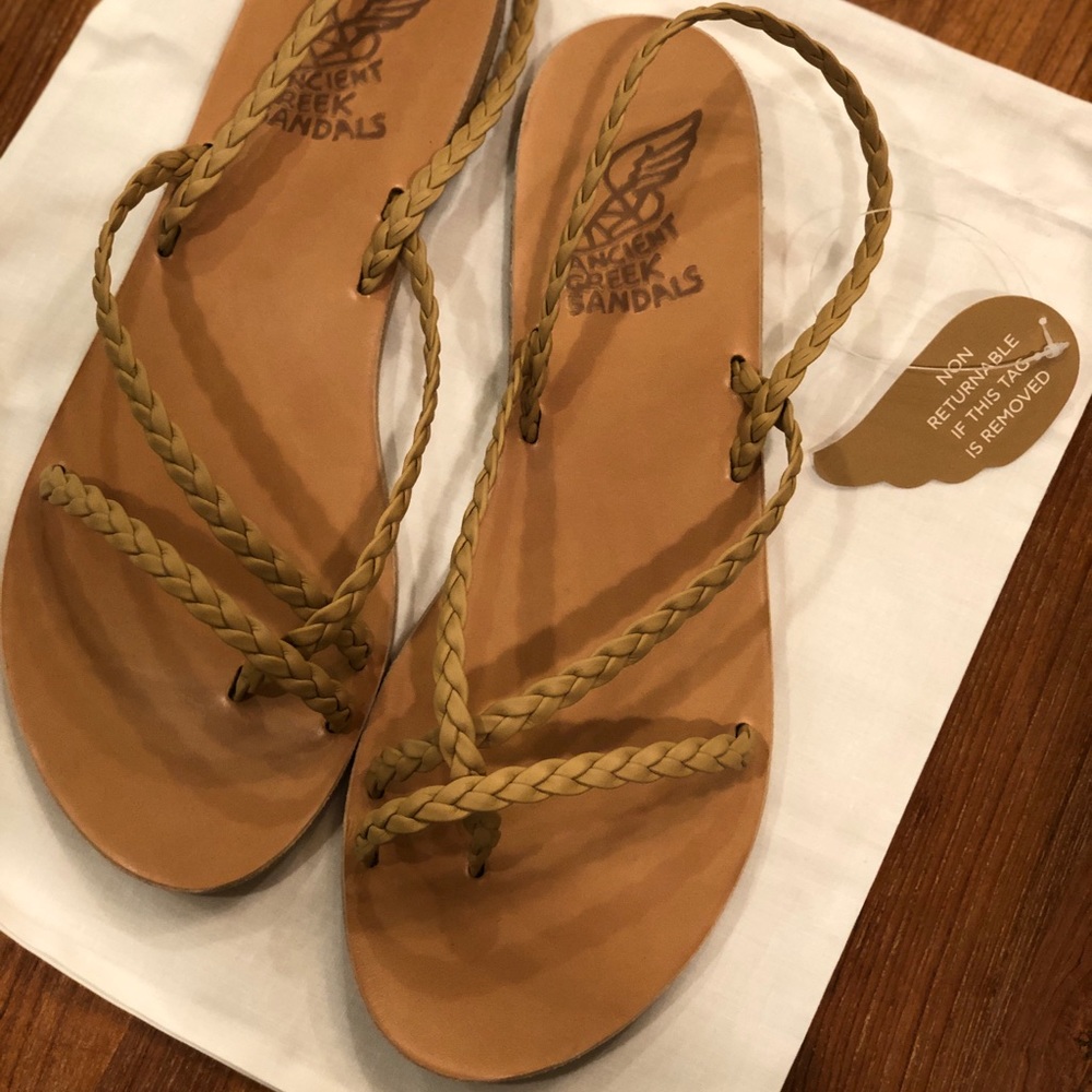 Ancient Greek Sandal - Natural - NEW